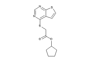 2-(thieno[2,3-d]pyrimidin-4-ylthio)acetic Acid Cyclopentyl Ester