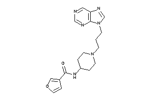 N-[1-(3-purin-9-ylpropyl)-4-piperidyl]-3-furamide