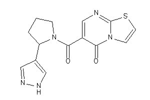 6-[2-(1H-pyrazol-4-yl)pyrrolidine-1-carbonyl]thiazolo[3,2-a]pyrimidin-5-one