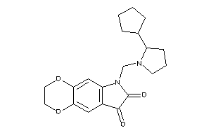 6-[(2-cyclopentylpyrrolidino)methyl]-2,3-dihydro-[1,4]dioxino[2,3-f]indole-7,8-quinone