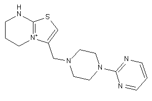 3-[[4-(2-pyrimidyl)piperazino]methyl]-5,6,7,8-tetrahydrothiazolo[3,2-a]pyrimidin-4-ium