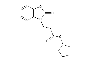 3-(2-keto-1,3-benzoxazol-3-yl)propionic Acid Cyclopentyl Ester