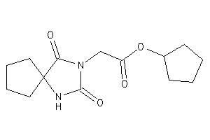 2-(2,4-diketo-1,3-diazaspiro[4.4]nonan-3-yl)acetic Acid Cyclopentyl Ester