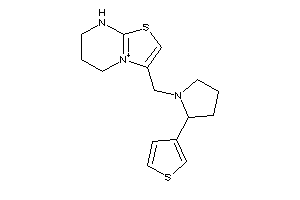 3-[[2-(3-thienyl)pyrrolidino]methyl]-5,6,7,8-tetrahydrothiazolo[3,2-a]pyrimidin-4-ium