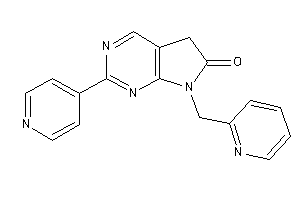Image of 2-(4-pyridyl)-7-(2-pyridylmethyl)-5H-pyrrolo[2,3-d]pyrimidin-6-one