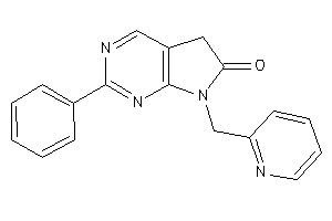 Image of 2-phenyl-7-(2-pyridylmethyl)-5H-pyrrolo[2,3-d]pyrimidin-6-one