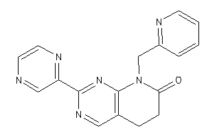 2-pyrazin-2-yl-8-(2-pyridylmethyl)-5,6-dihydropyrido[2,3-d]pyrimidin-7-one