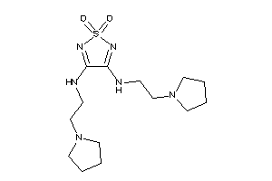 Image of [1,1-diketo-4-(2-pyrrolidinoethylamino)-1,2,5-thiadiazol-3-yl]-(2-pyrrolidinoethyl)amine