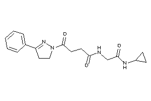 N-[2-(cyclopropylamino)-2-keto-ethyl]-4-keto-4-(3-phenyl-2-pyrazolin-1-yl)butyramide