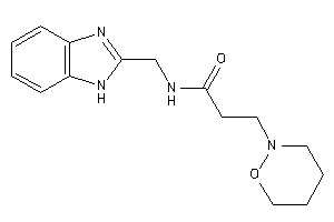 Image of N-(1H-benzimidazol-2-ylmethyl)-3-(oxazinan-2-yl)propionamide