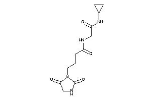 N-[2-(cyclopropylamino)-2-keto-ethyl]-4-(2,5-diketoimidazolidin-1-yl)butyramide