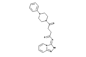 4-keto-4-(4-phenylpiperazino)-N-(2H-[1,2,4]triazolo[4,3-a]pyridin-3-ylidene)butyramide