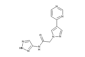 2-[4-(4-pyrimidyl)pyrazol-1-yl]-N-(2H-triazol-4-yl)acetamide