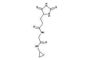 N-[2-(cyclopropylamino)-2-keto-ethyl]-3-(2,5-diketoimidazolidin-4-yl)propionamide