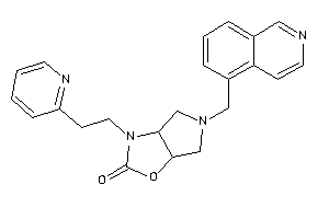 5-(5-isoquinolylmethyl)-3-[2-(2-pyridyl)ethyl]-3a,4,6,6a-tetrahydropyrrolo[3,4-d]oxazol-2-one