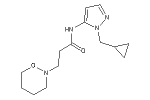 N-[2-(cyclopropylmethyl)pyrazol-3-yl]-3-(oxazinan-2-yl)propionamide