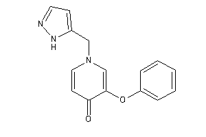 3-phenoxy-1-(1H-pyrazol-5-ylmethyl)-4-pyridone