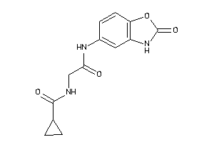 N-[2-keto-2-[(2-keto-3H-1,3-benzoxazol-5-yl)amino]ethyl]cyclopropanecarboxamide