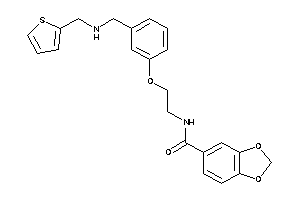 N-[2-[3-[(2-thenylamino)methyl]phenoxy]ethyl]-piperonylamide