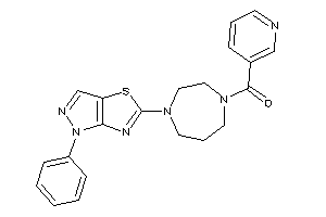 [4-(1-phenylpyrazolo[3,4-d]thiazol-5-yl)-1,4-diazepan-1-yl]-(3-pyridyl)methanone