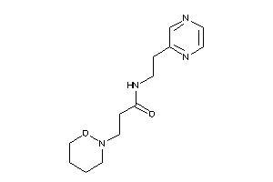 3-(oxazinan-2-yl)-N-(2-pyrazin-2-ylethyl)propionamide