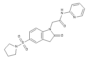 2-(2-keto-5-pyrrolidinosulfonyl-indolin-1-yl)-N-(2-pyridyl)acetamide