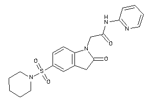 2-(2-keto-5-piperidinosulfonyl-indolin-1-yl)-N-(2-pyridyl)acetamide