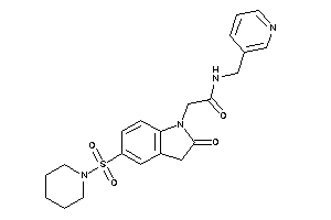 2-(2-keto-5-piperidinosulfonyl-indolin-1-yl)-N-(3-pyridylmethyl)acetamide