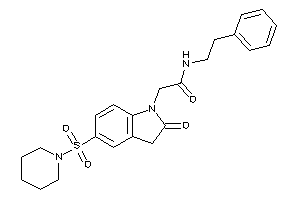 2-(2-keto-5-piperidinosulfonyl-indolin-1-yl)-N-phenethyl-acetamide