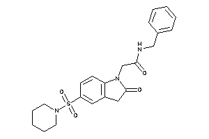 N-benzyl-2-(2-keto-5-piperidinosulfonyl-indolin-1-yl)acetamide