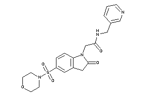 2-(2-keto-5-morpholinosulfonyl-indolin-1-yl)-N-(3-pyridylmethyl)acetamide