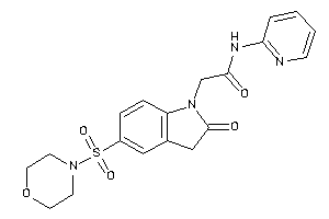 2-(2-keto-5-morpholinosulfonyl-indolin-1-yl)-N-(2-pyridyl)acetamide