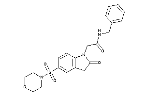 N-benzyl-2-(2-keto-5-morpholinosulfonyl-indolin-1-yl)acetamide