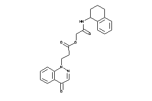 3-(4-ketocinnolin-1-yl)propionic Acid [2-keto-2-(tetralin-1-ylamino)ethyl] Ester