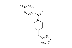 5-[4-(4H-1,2,4-triazol-3-ylmethyl)piperidine-1-carbonyl]pyran-2-one