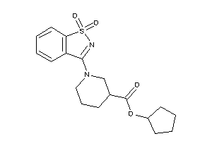 1-(1,1-diketo-1,2-benzothiazol-3-yl)nipecot Cyclopentyl Ester