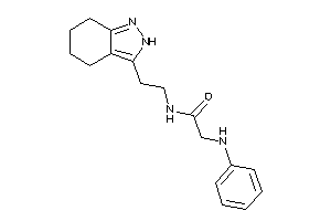 2-anilino-N-[2-(4,5,6,7-tetrahydro-2H-indazol-3-yl)ethyl]acetamide