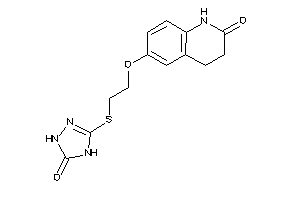 6-[2-[(5-keto-1,4-dihydro-1,2,4-triazol-3-yl)thio]ethoxy]-3,4-dihydrocarbostyril