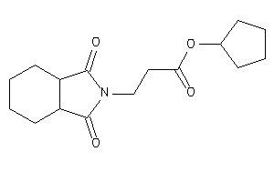 3-(1,3-diketo-3a,4,5,6,7,7a-hexahydroisoindol-2-yl)propionic Acid Cyclopentyl Ester