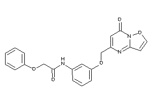 N-[3-[(7-ketoisoxazolo[2,3-a]pyrimidin-5-yl)methoxy]phenyl]-2-phenoxy-acetamide