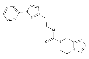 N-[2-(1-phenylpyrazol-3-yl)ethyl]-3,4-dihydro-1H-pyrrolo[1,2-a]pyrazine-2-carboxamide