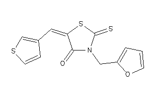 Image of 3-(2-furfuryl)-5-(3-thenylidene)-2-thioxo-thiazolidin-4-one