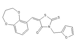 5-(3,4-dihydro-2H-1,5-benzodioxepin-6-ylmethylene)-3-(2-furfuryl)-2-thioxo-thiazolidin-4-one