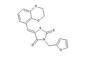 5-(2,3-dihydro-1,4-benzodioxin-5-ylmethylene)-3-(2-furfuryl)-2-thioxo-thiazolidin-4-one