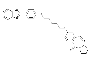 3-[5-[4-(1,3-benzoxazol-2-yl)phenoxy]pentoxy]-6a,7,8,9-tetrahydropyrrolo[2,1-c][1,4]benzodiazepin-11-one