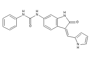 1-[2-keto-3-(1H-pyrrol-2-ylmethylene)indolin-6-yl]-3-phenyl-urea