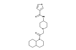 N-[1-[2-(3,4,4a,5,6,7,8,8a-octahydro-2H-quinolin-1-yl)-2-keto-ethyl]-4-piperidyl]-3-furamide