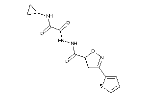 N-cyclopropyl-2-keto-2-[N'-[3-(2-thienyl)-2-isoxazoline-5-carbonyl]hydrazino]acetamide