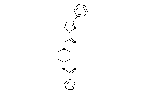 N-[1-[2-keto-2-(3-phenyl-2-pyrazolin-1-yl)ethyl]-4-piperidyl]-3-furamide