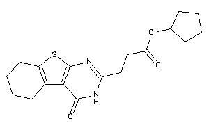 3-(4-keto-5,6,7,8-tetrahydro-3H-benzothiopheno[2,3-d]pyrimidin-2-yl)propionic Acid Cyclopentyl Ester